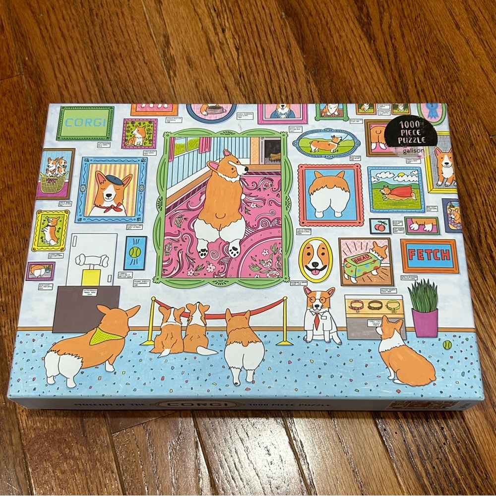 Galison The Museum of the Corgi Puzzle - 1000 pieces Jigsaw Puzzle